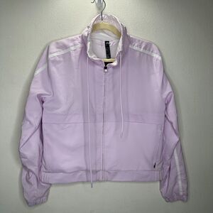 NWT Adidas W 3S Train Climalite Jacket Aero Pink Lilac Zip Front Windbreaker S
